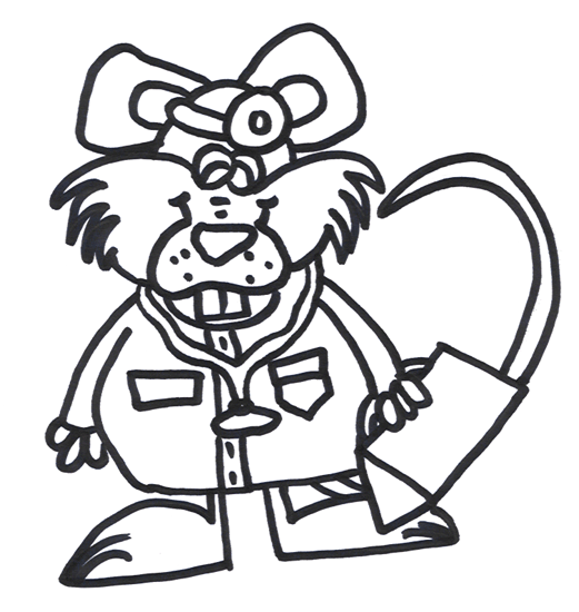 Kolorowanka Myśliwy Mysz - Kreatywna Zabawa dla Dzieci kolorowanka do druku